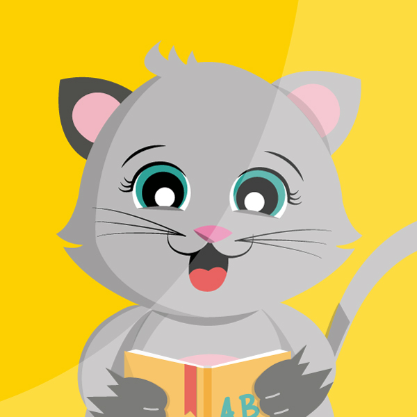 Catalina the cat reading