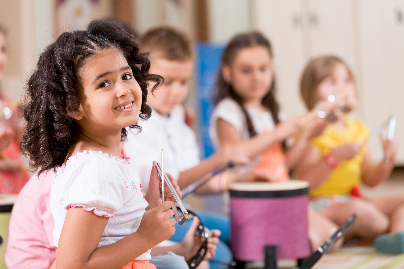 children playing instrument